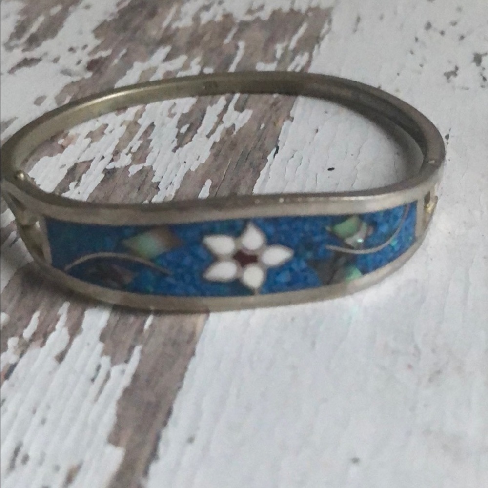 Silver and Turquoise Bracelet